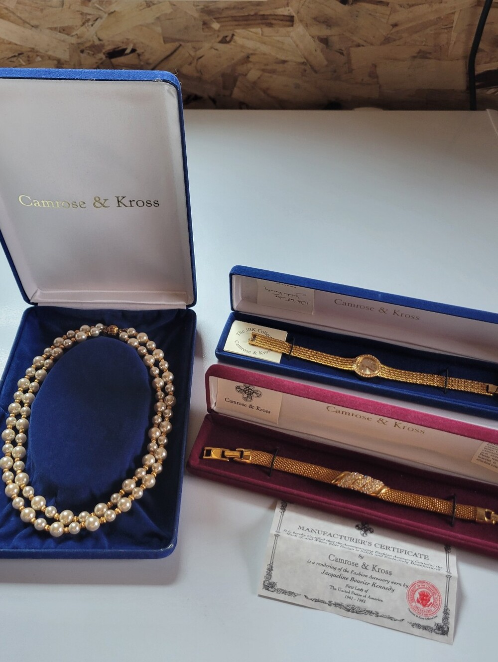 Camrose & Kross Gold-Tone Watch, Bracelet, Necklace